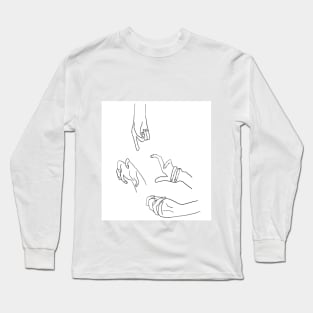 Wobbly Hands Contour Long Sleeve T-Shirt